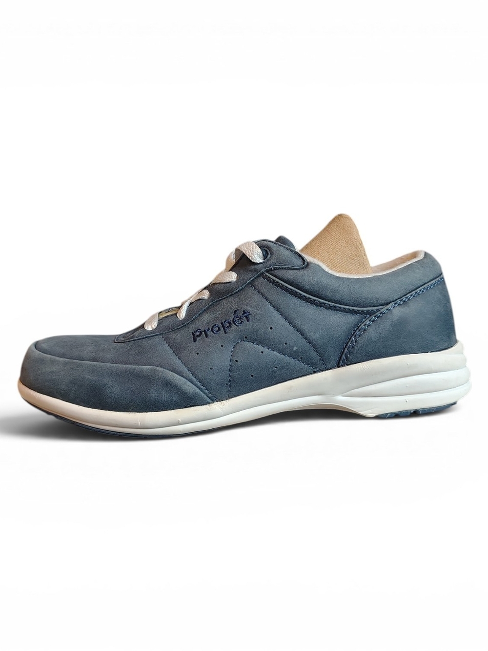 Propet Women's Washable Walker Leather Lace Up Walking Sneakers Size 7 N